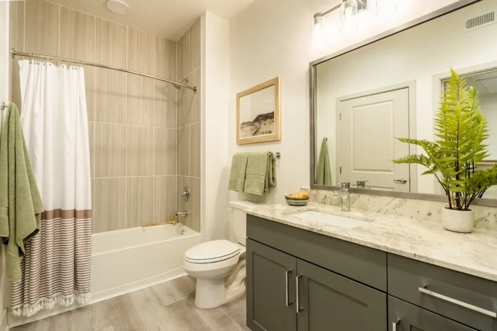 bathroom show room-Alta Cypress springs-pet friendly apartments in Houston