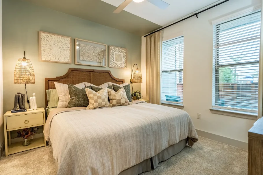 bedroom show room-Alta Cypress springs-pet friendly apartments in Houston