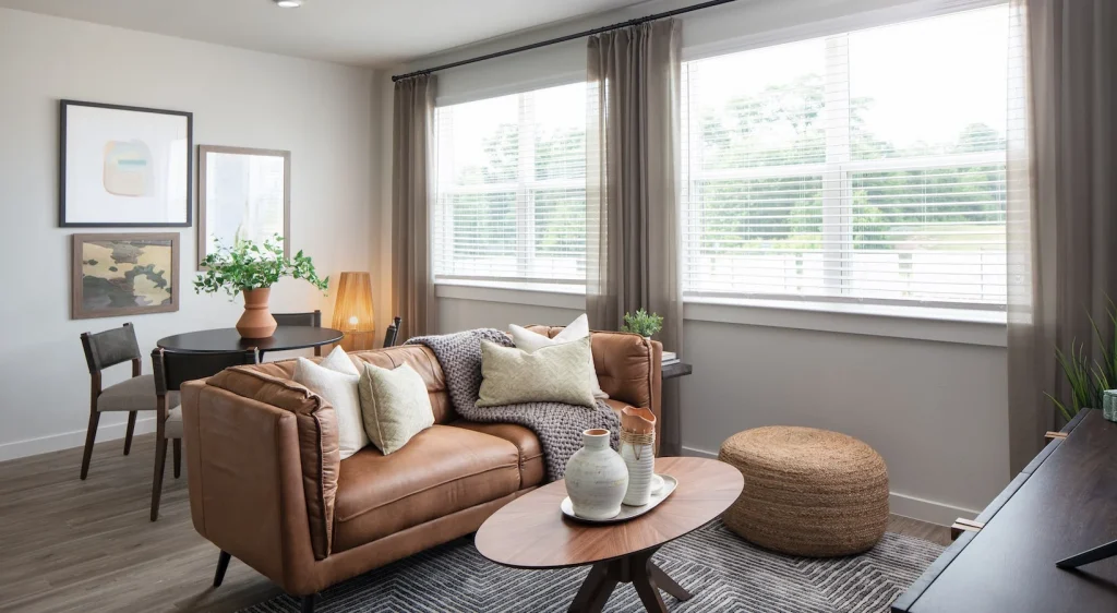 living room show room-Prose in the pines-pet friendly apartments in Houston